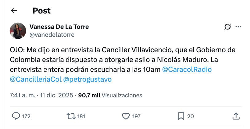 María Fernanda Cabal tweet media