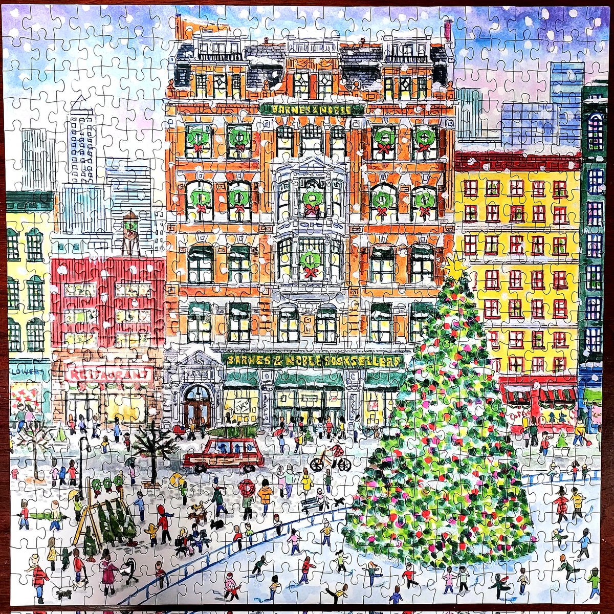 December tradition in our Dublin, Ohio office:  Puzzle building between Thanksgiving and Christmas.  Three amazing 500-piece puzzles have been completed. Puzzles bring joy and cheer for the holidays. They are good for teambuilding, too.