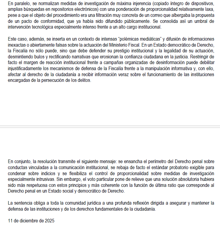 📢 Comunicado del Secretariado de Juezas y Jueces para la Democracia sobre la sentencia del Tribunal Supremo que condena al Fiscal General del Estado

juecesdemocracia.es/2025/12/11/com…