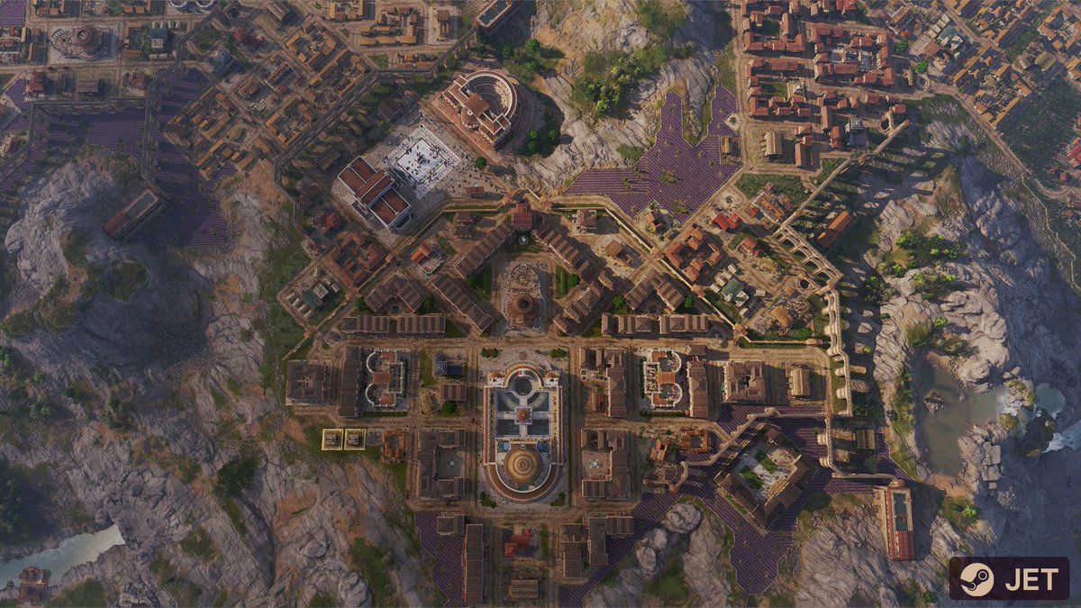 ANNO_EN's tweet photo. Some of your cities in #Anno117PaxRomana look like woven tapestries - or, to stay on theme, like tesserae perfectly laid in a vibrant Roman mosaic. The Emperor would be proud! ✨ https://t.co/jcXHpLhvf4