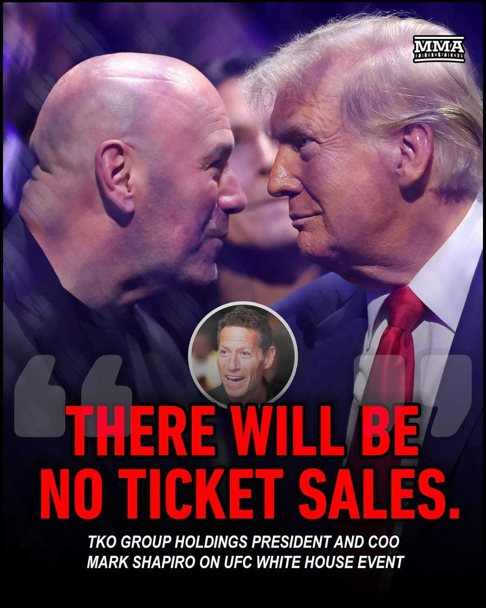 MMAFighting's tweet image. The #UFCWhiteHouse card won’t have tickets for sale

📰 mma-fighting.visitlink.me/uoYivJ