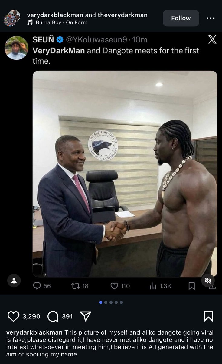 bigtakermusic's tweet photo. @YKoluwaseun9 VDM don post you https://t.co/tjrrt3cZdo