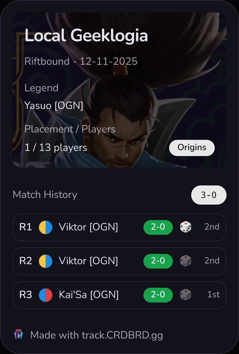 Dani_TCG's tweet image. Después de 2 semanas de intentar que la lee sin funcione (Ha funcionado a medias), la vuelta ha Yasuo ha ido como prometía.

Seguimos invictos en torneos con la Yasuo 🫡