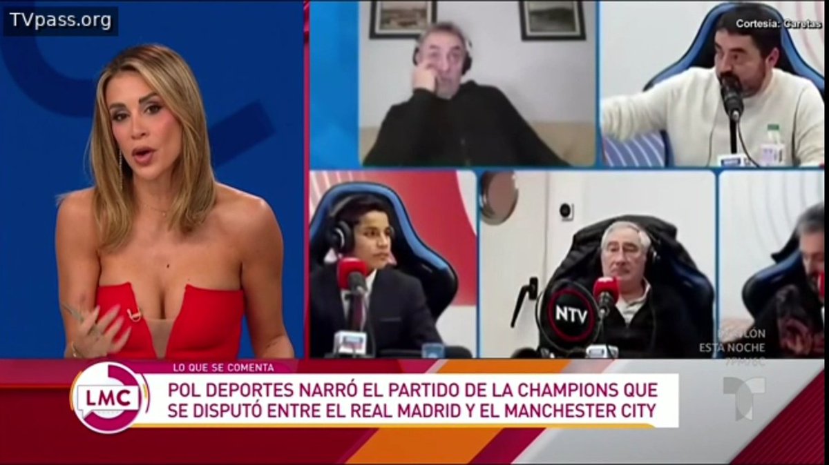 Pol deportes narró el partido entre el Real Madrid y el Manchester City #LaMesaCaliente  y parece q lo bordó 👏👏👏 #CrisPorta11D 🤍🤎🤍🤎 #Teamporta 🥇👩🏼‍🍳🤍🍋