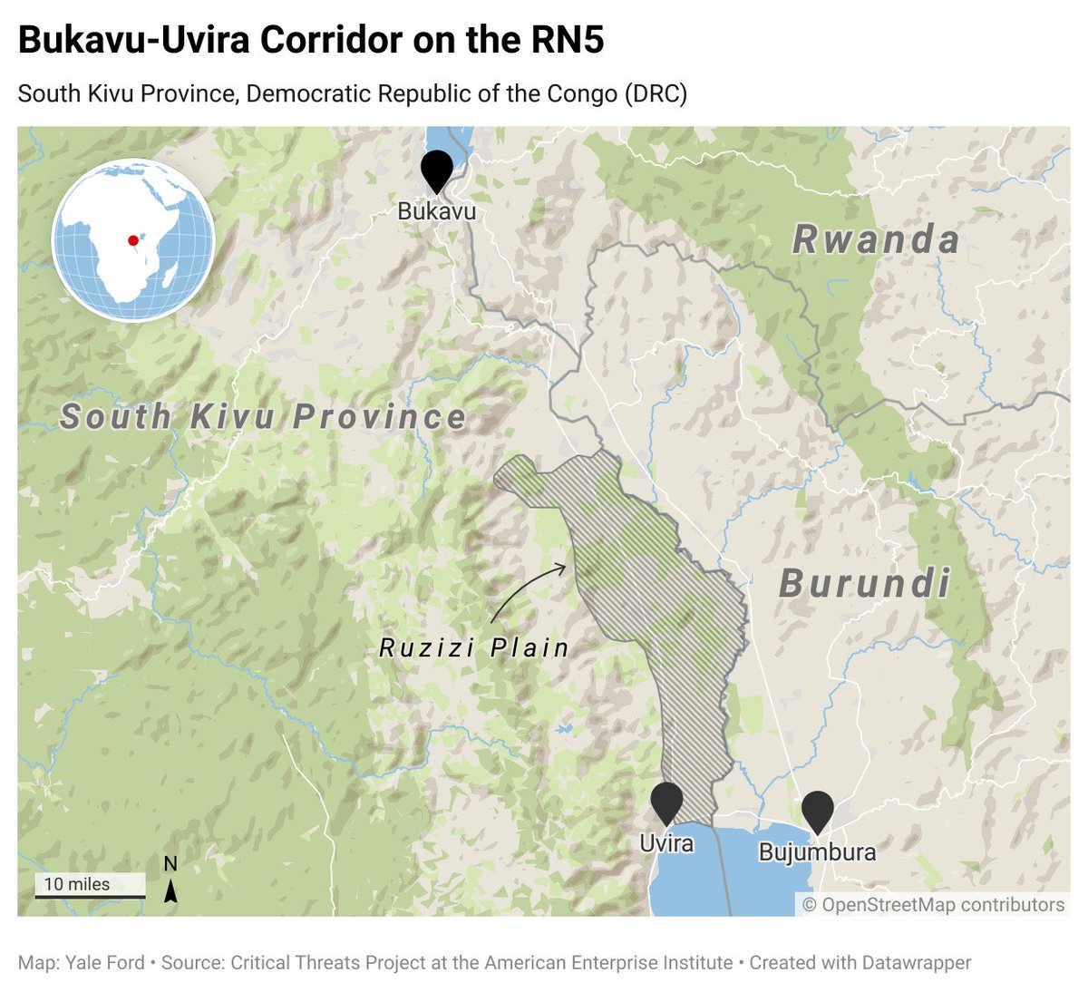 criticalthreats's tweet image. NEW | Rwandan-backed rebels captured Uvira with Rwandan army (RDF) support, effectively marking the defeat of the DRC in South Kivu province.

The fall of Uvira is Burundi's gravest national security threat in years, posing the risk of an expanded regional war without…