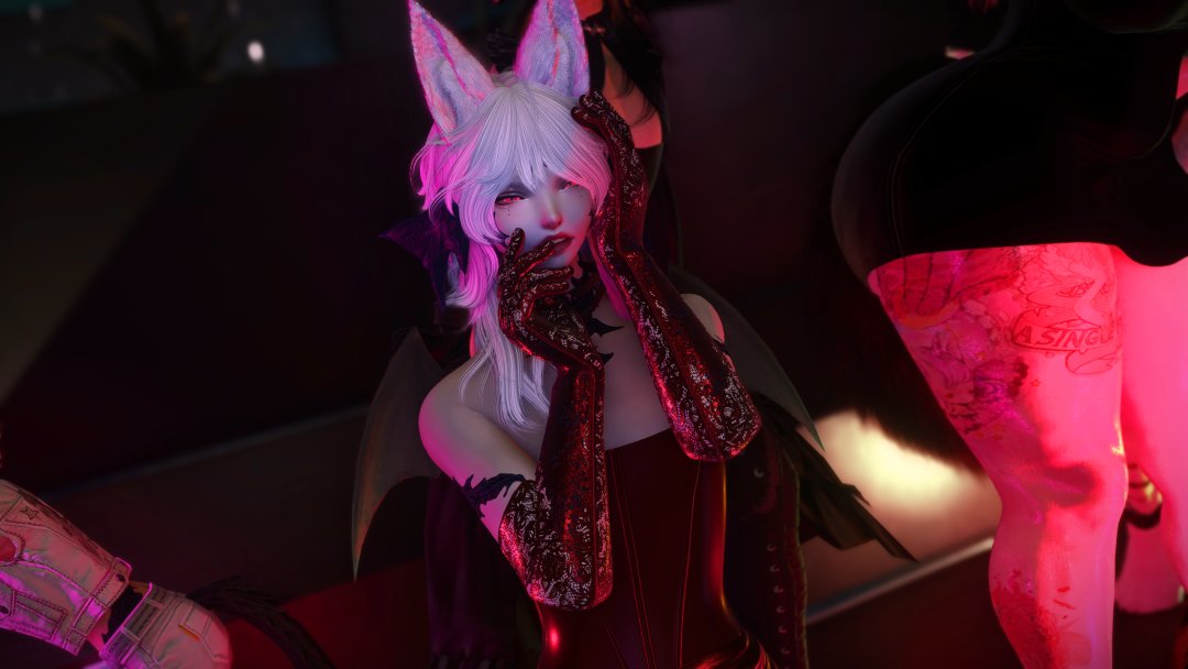 NotLiuKang's tweet photo. Aaaa @NakuNatsuki is such an amazing gposer!! Here is my bat boy at the club. Check out Soul's Habour on Wednesdays!
#gpose #gposeffxiv #femboy https://t.co/ifn27GchHS