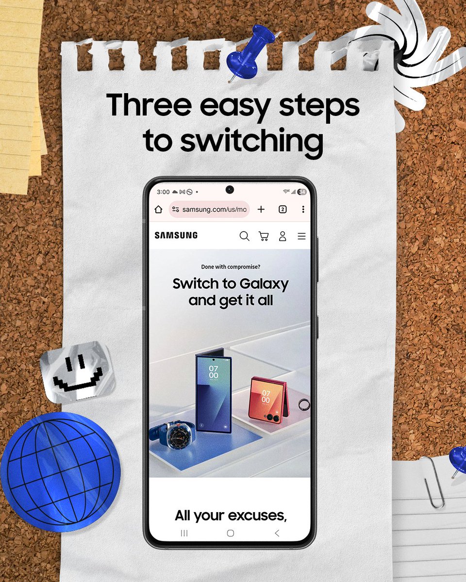 SamsungMobileUS's tweet photo. Ace every switching subject. 📚 Get all of your Samsung and #GalaxyAI basics in one spot. #TryGalaxy
Learn more: https://t.co/iLUPQrwUTz https://t.co/G7Xbz3IGPa