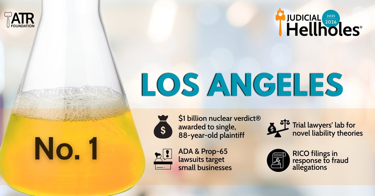 American Tort Reform Association (ATRA) ⚖️ tweet media