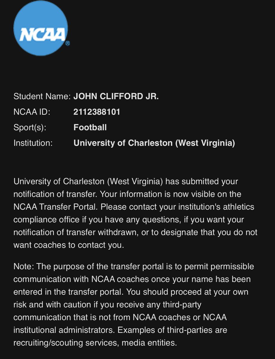 John Clifford Jr. tweet media