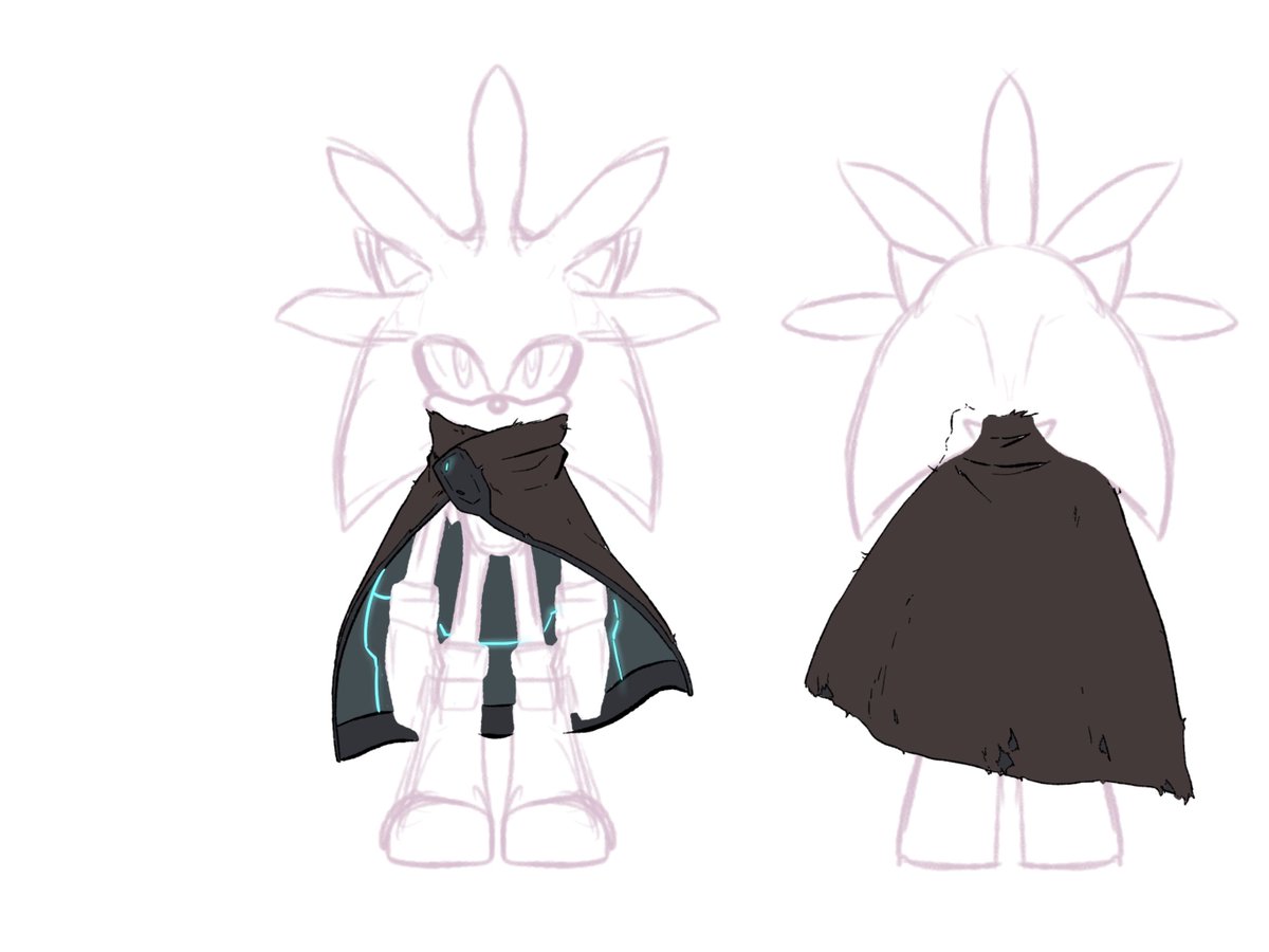 ProjectSilver25's tweet photo. Just post any and all work you do as a reply to ours each day or as its own post with #Silvermas and we will help share them all! To help anyone make art with our Future Silver here's the official Concept Art for our Cloak design to help you out by @TopSpinTheFuzzy https://t.co/uCimEv1RXo