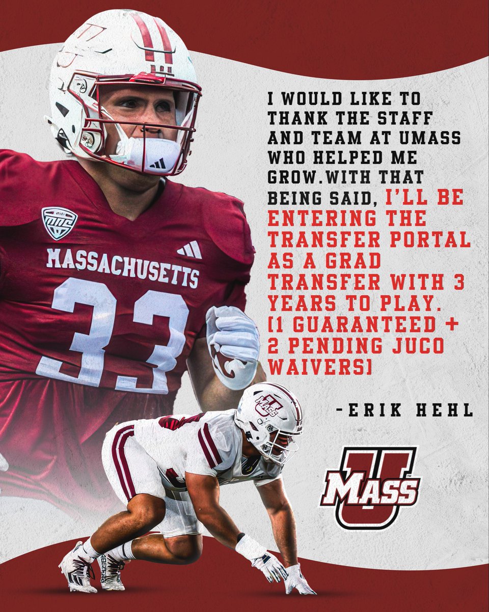 ErikHehl's tweet photo. I’ll be entering the Transfer Portal as a Grad Transfer @CollegeFBPortal @TransferPortal @247SportsPortal @chris_hummer @Hayesfawcett3 @cooperpetagna @mzenitz @247Sports @on3 @BlakeHehl @dlinevids1 https://t.co/n7em7USBwB