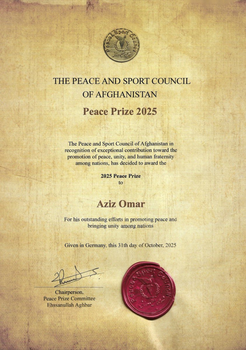 PEACE & SPORT COUNCIL OF AFGHANISTAN tweet media