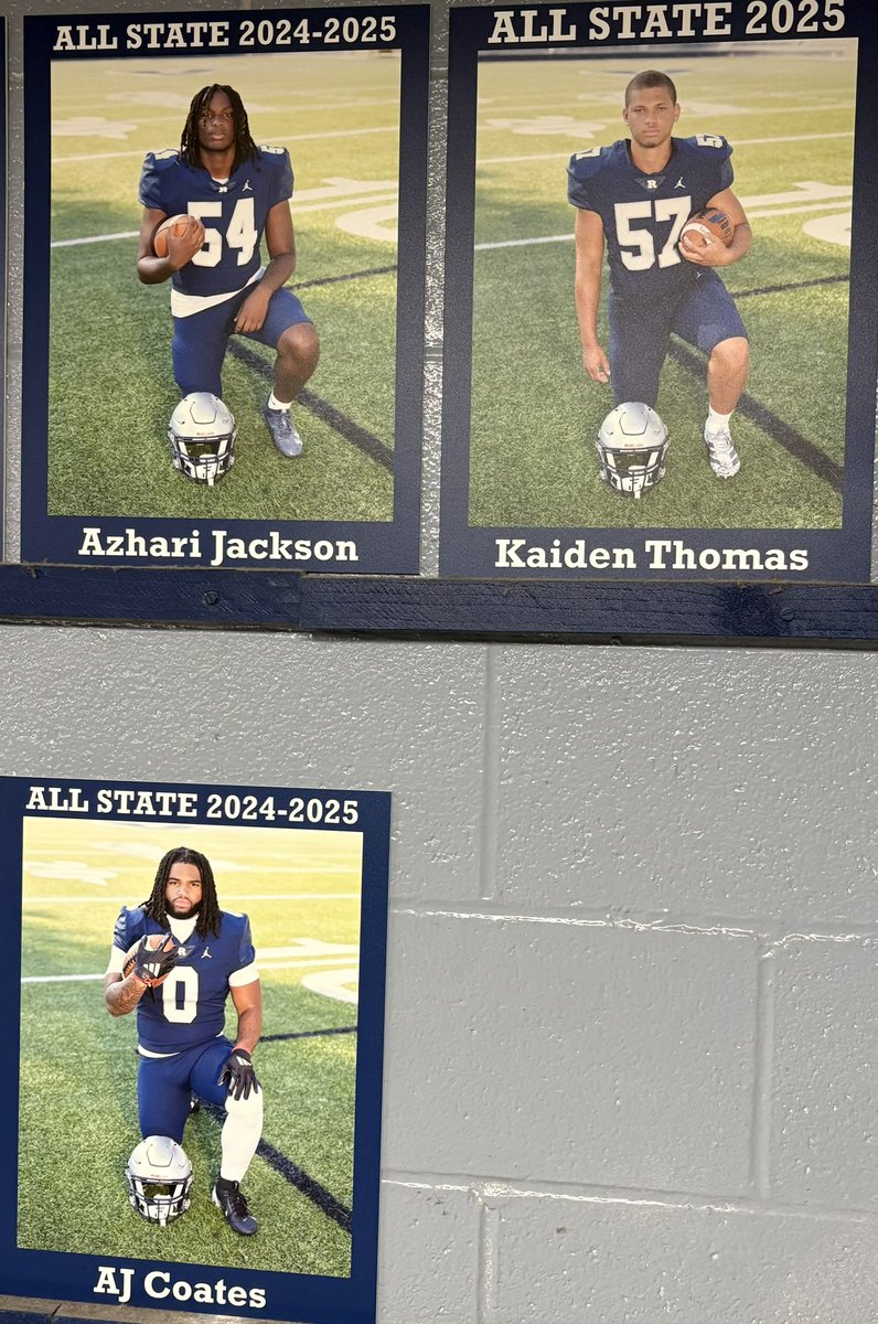 FJReitzFootball's tweet photo. These senior Panthers are now up on the wall and have joined a prestigious, exclusive brotherhood - the long legacy of all-state players to play football at Reitz. Who’s next? Go Panthers! 🐾🏈 https://t.co/9a7s9vkfww