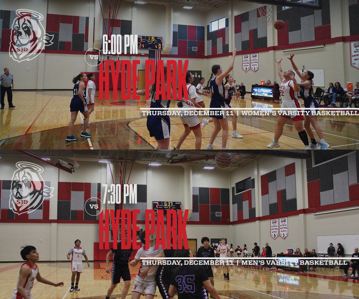 Tonight, Saints Soccer returns to the pitch in a battle of Holy Cross schools! ⚽️💥

And, Saints Basketball returns to The Halo as the Saints host the visiting Panthers. 🏀⚡️

Let's Go Saints! 😇💪
#HalosUp #LadySaintsSoccer #SaintsSoccer #LadySaintsBasketball #SaintsBasketball