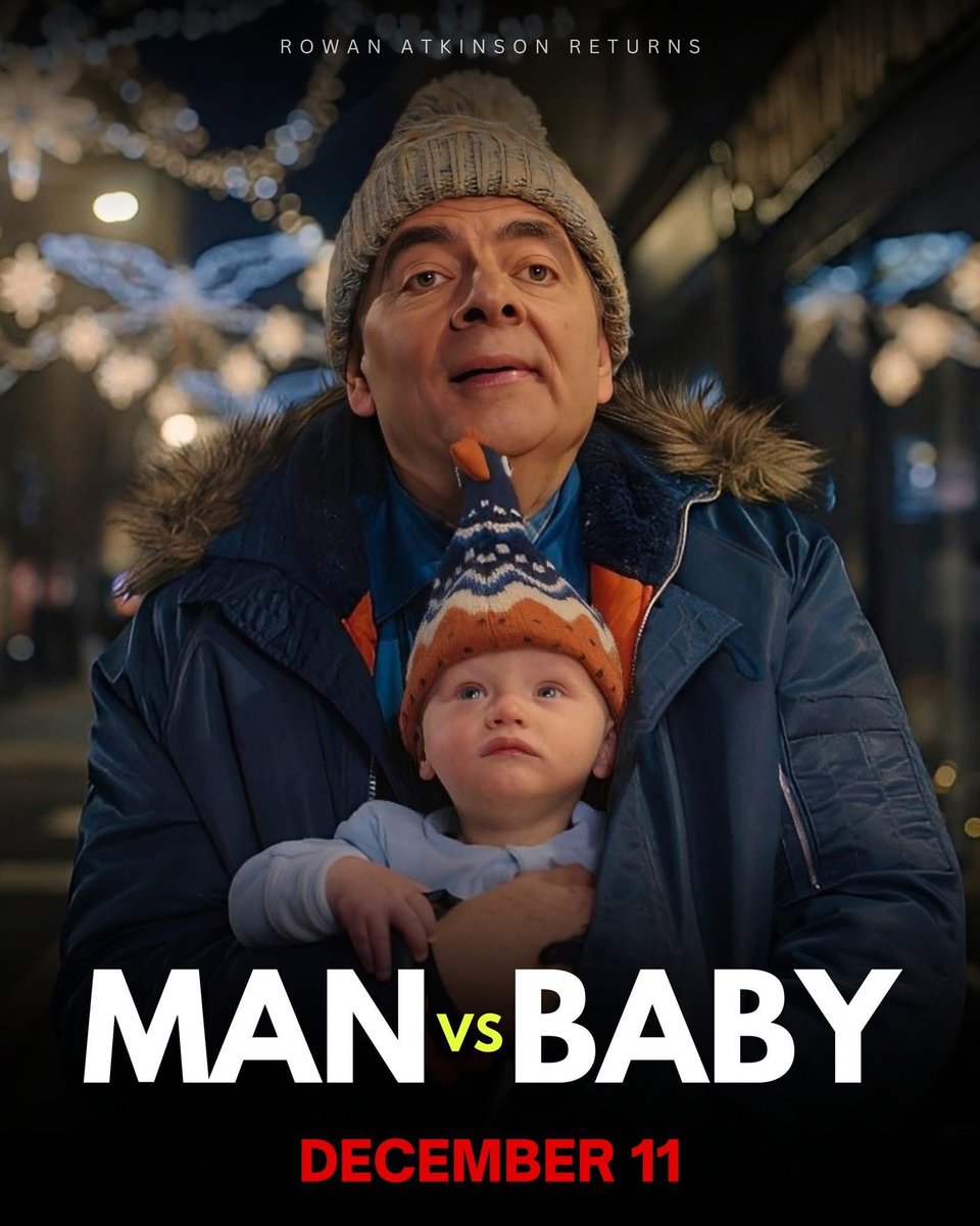2233z's tweet photo. Man vs Baby نزل رسميًا على نتفلكس 🎉
وروان أتكينسون مستر بين راجع يكمل سلسلة الضحك اللي بدأها في Man vs Bee عام 2022.

لكن هالمرة التحدي أكبر 
حارس لشقة فخمة في لندن + طفل رضيع ما يرحم 😂🍼

المسلسل 4 حلقات فقط، وكل حلقة 30 دقيقة خفيف، سريع، وكوميدي  
#نتفلكس https://t.co/bYezeOh8GP