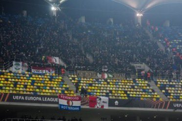 Uitvak met 4.285 <a href="/Feyenoord/">Feyenoord Rotterdam</a> supporters in Boekarest 🇷🇴. #fcsbFEY