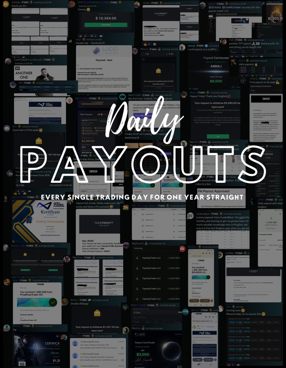 JDadastra's tweet image. As of today, Kingline Capital group has had at least one member take a payout every single trading day for an entire year straight

🎯Not a single missed day without a member payout

Not only is Kingline 100% free (and all our services within it) but we strive to change the…