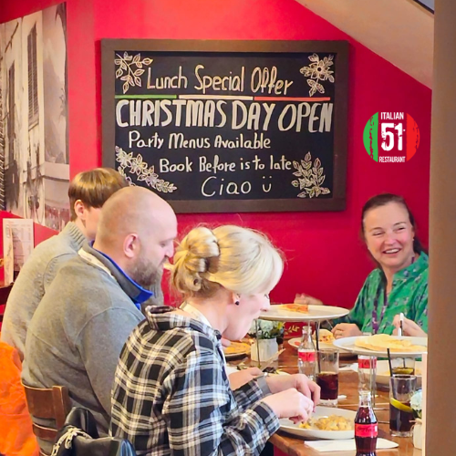 Avoid the Christmas stress this year! 🎄 Join us at 51 Italian for a delicious Christmas Day feast. No food shopping, cooking, or washing-up required. Book your table now to secure your spot. 🍽️ 

Call 0151 236 4739 or view our menu on our website bit.ly/51-Xmas-Day