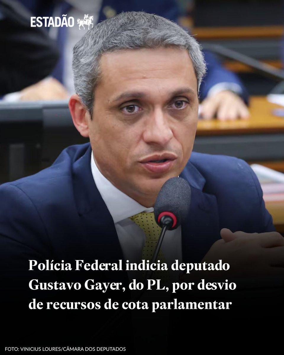 DEPUTADO INDICIADO

PF indicia Gustavo Gayer, do PL, por desvio de recursos de cota; parlamentar não comenta > bit.ly/4j20piz