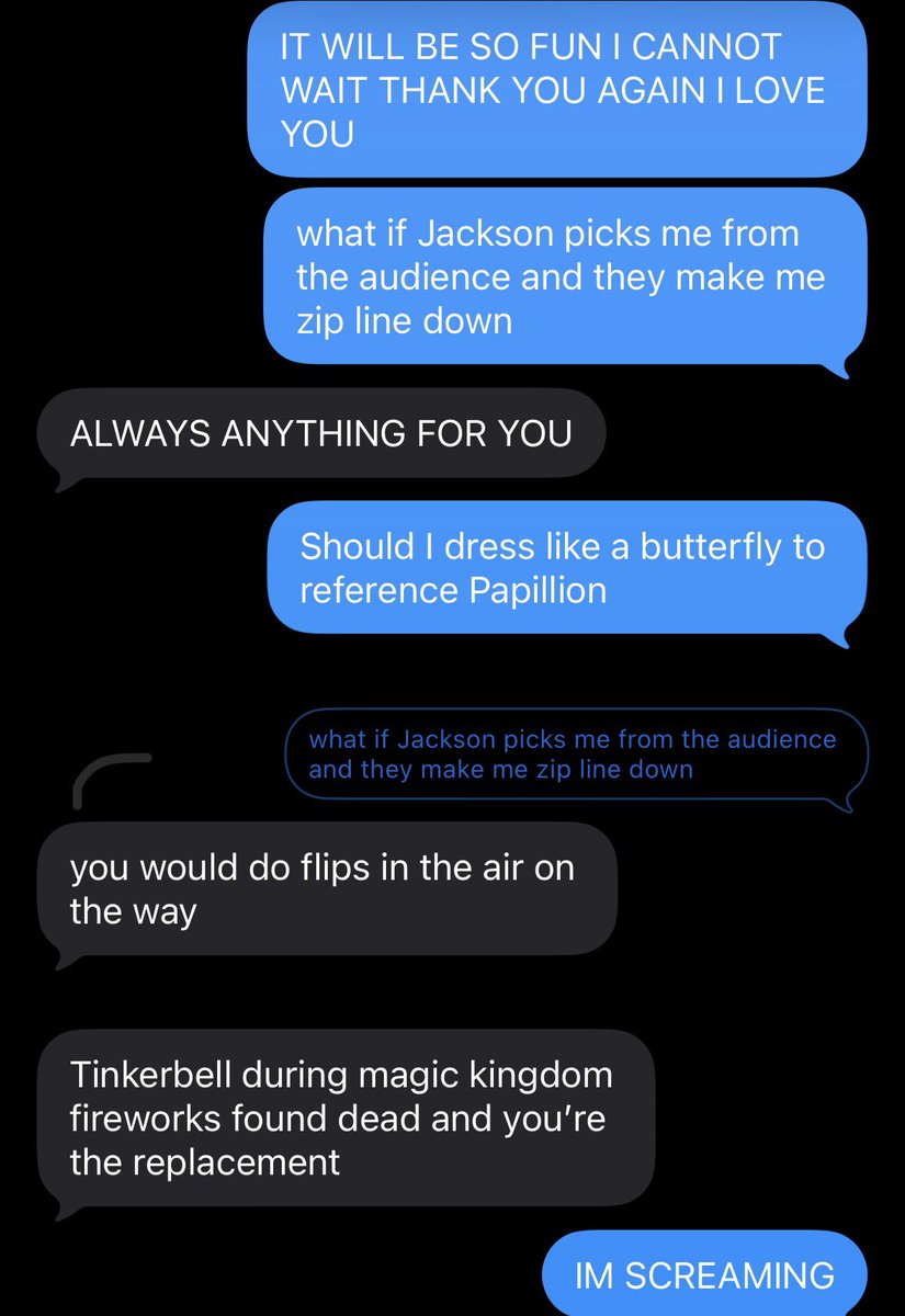 So Jess and I are going to see Jackson Wang in April