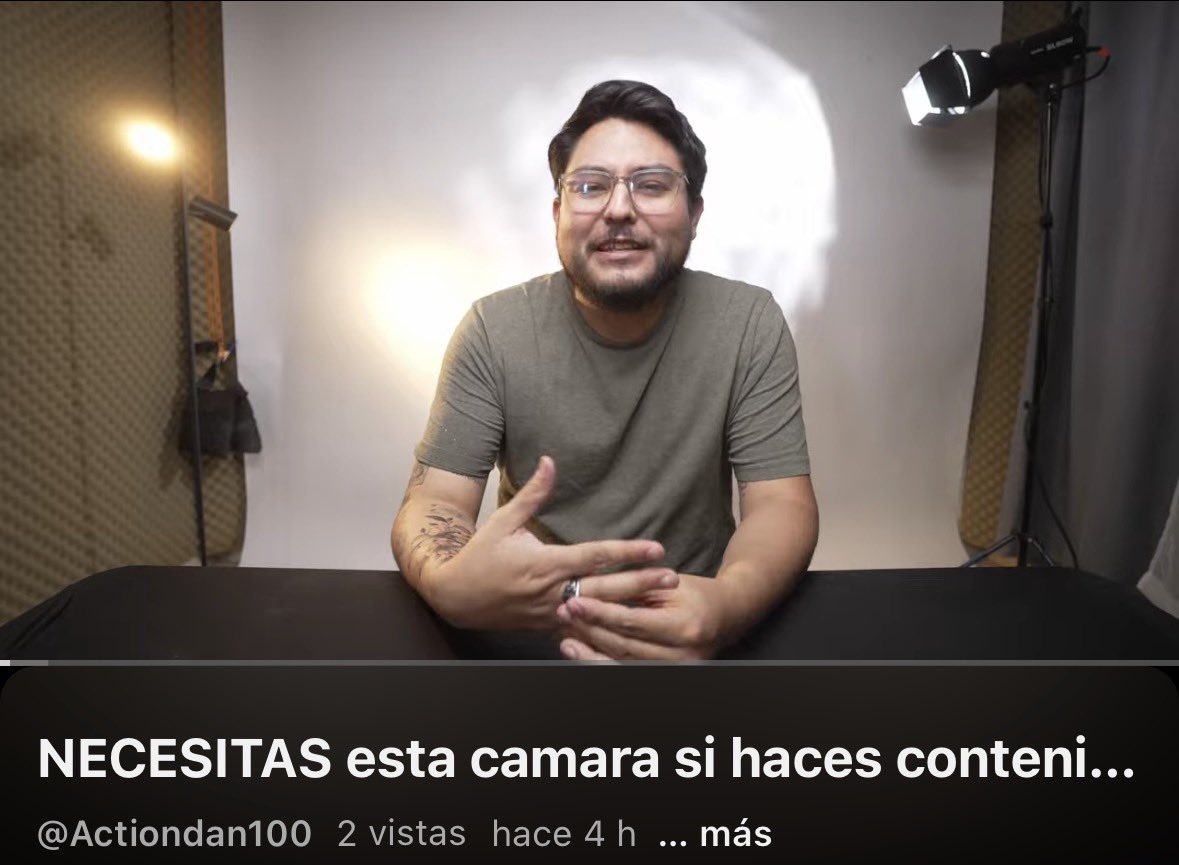 ActionDan100's tweet photo. Hola amigos! Hice un video de YouTube por si quieren ir a darle good vibes NECESITAS esta camara si haces contenido
https://t.co/LquWIounHf https://t.co/ccf4Xkhbbn