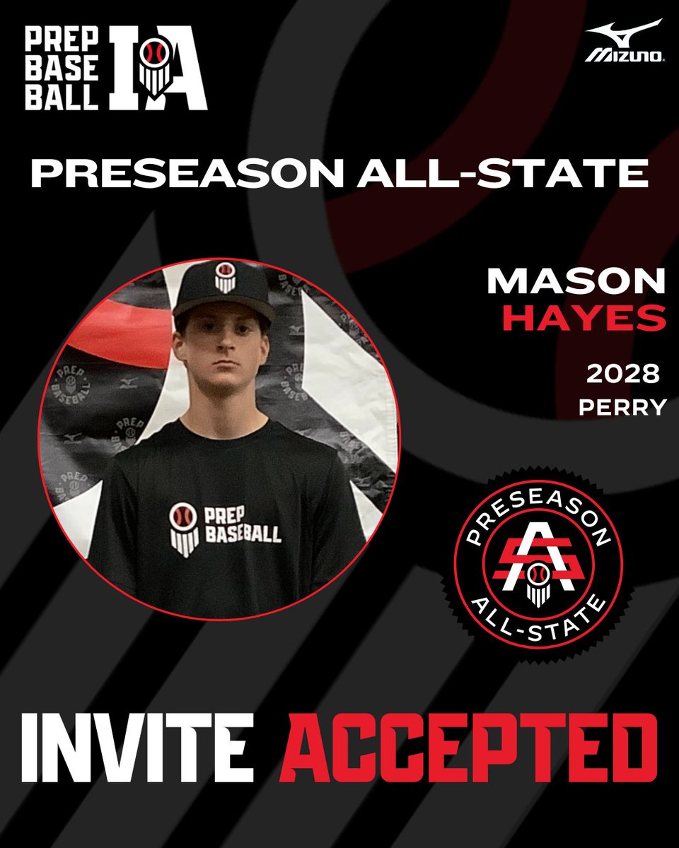 #𝗜𝗔𝗣𝗔𝗦𝟮𝟲: 𝗜𝗻𝘃𝗶𝘁𝗲 𝗔𝗰𝗰𝗲𝗽𝘁𝗲𝗱 ✅

𝗣𝗿𝗼𝘀𝗽𝗲𝗰𝘁: Mason Hayes
𝗖𝗹𝗮𝘀𝘀: 2028
𝗛𝗦: Perry
𝗣𝗢𝗦: LHP/OF
𝗦𝘁𝗮𝘁𝗲 𝗥𝗮𝗻𝗸: 9

👤:  loom.ly/ozEiFC4 | <a href="/MasonHayes324/">Mason Hayes</a>

𝚁𝚎𝚚𝚞𝚎𝚜𝚝 𝚈𝚘𝚞𝚛 𝙸𝚗𝚟𝚒𝚝𝚎 ⤵️
loom.ly/QRHiNt4