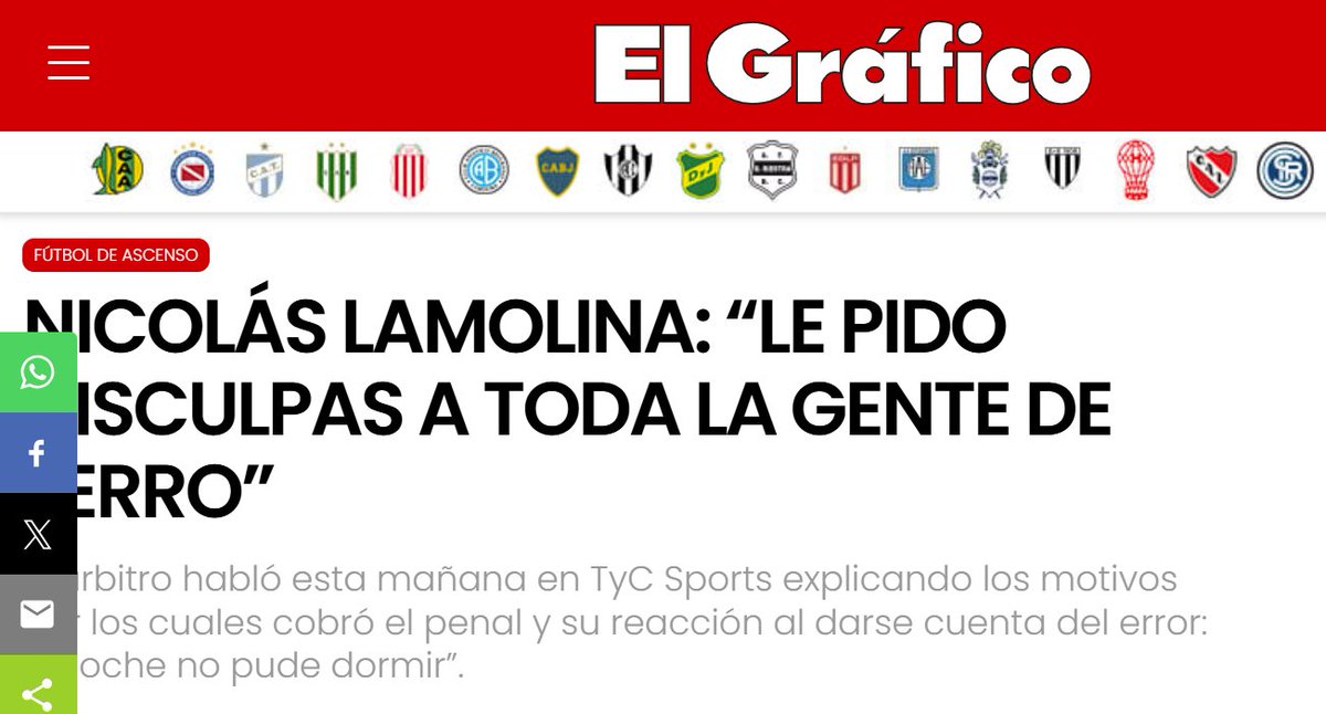 LaFerropedia's tweet image. #UnDíaComoHoy [2021] 🗓️ El árbitro Nicolás Lamolina sanciona un penal escandaloso y #Ferro, de floja serie semifinal, pierde 1️⃣ a 0️⃣ en la revancha 🆚 Quilmes para quedar afuera del Reducido. Al día siguiente, Lamolina pide disculpas por TV