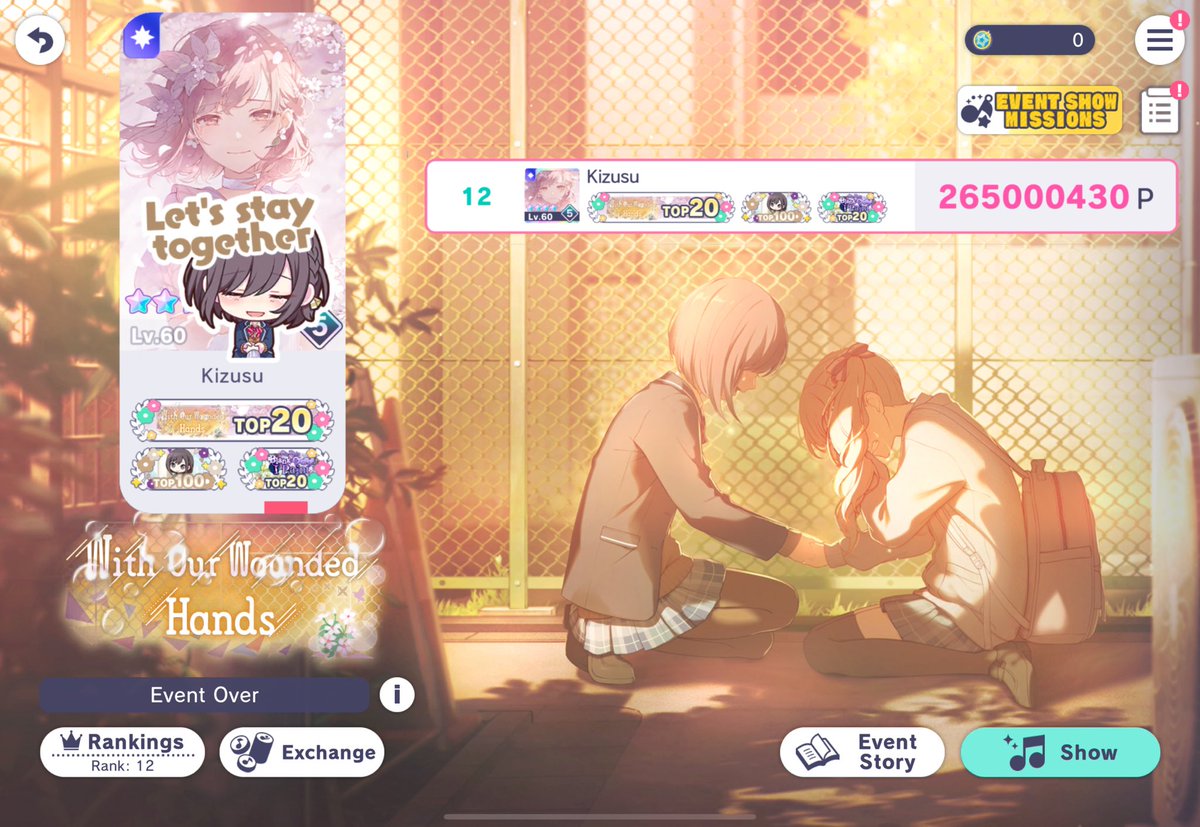 K1zusu's tweet image. 🎀With Our Wounded Hands🎨

T12 - 265,000,430

I have far exceeded my own expectations of how well I can do in this event. 10 whole days of hardwork from my amazing co-runners, managers and fillers has helped realise my dream today, I'm really truly grateful for it

otsu!!