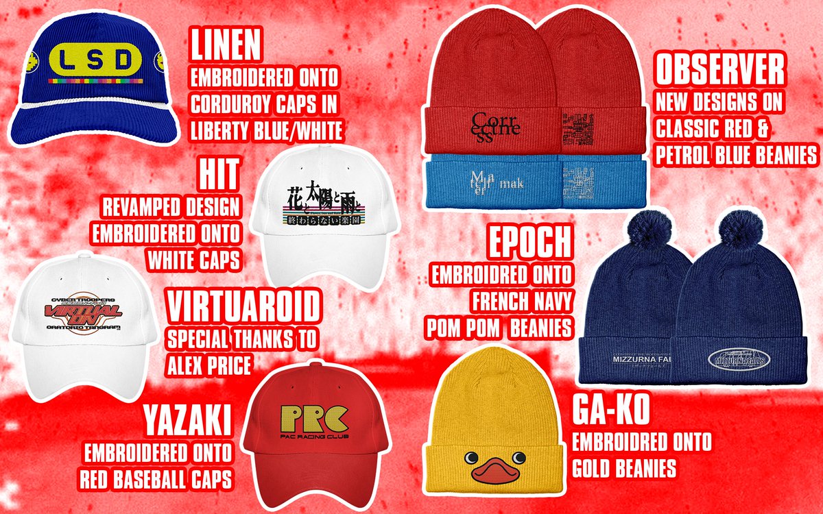 S_O_E_V's tweet photo. To close off the year…
🧢HEADS WILL ROLL
Going live Friday at 6PM GMT!
Special thanks to Alex Price for helping with the VIRTUAROID cap.
A hat only drop, this one will be up for a while, ending Jan 9th 2026 6PM GMT!
#rrt4 #mizzurnafalls #flowersunandrain #lsddreamemulator https://t.co/rmkyJEt9QV