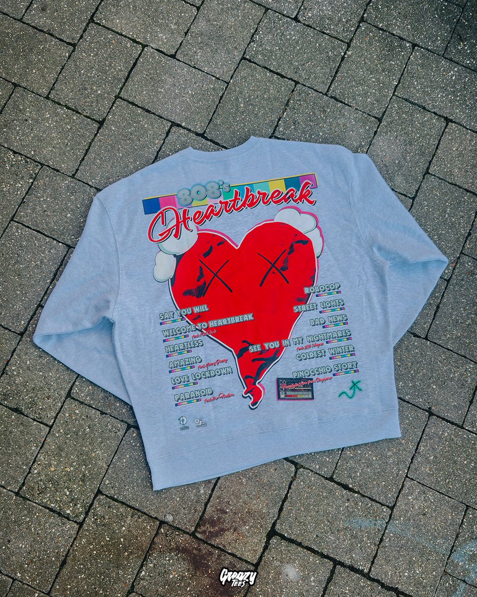 GreazyTees's tweet image. 808’s SWEAT &amp;amp; PINOCCHIO STORY TEE 💔

these grey heather sweats are too cozy! also really love this Pinocchio story graphic we whipped up, the colours came out crazy.

Drop 12 arrives Friday 8PM GMT 🤶

#greazytees #kanye #kanyewest #808sandheartbreak #pinocchiostory