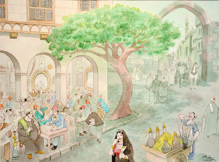 لرسام الكاريكاتير المصري أحمد طوغان (1926-2014)