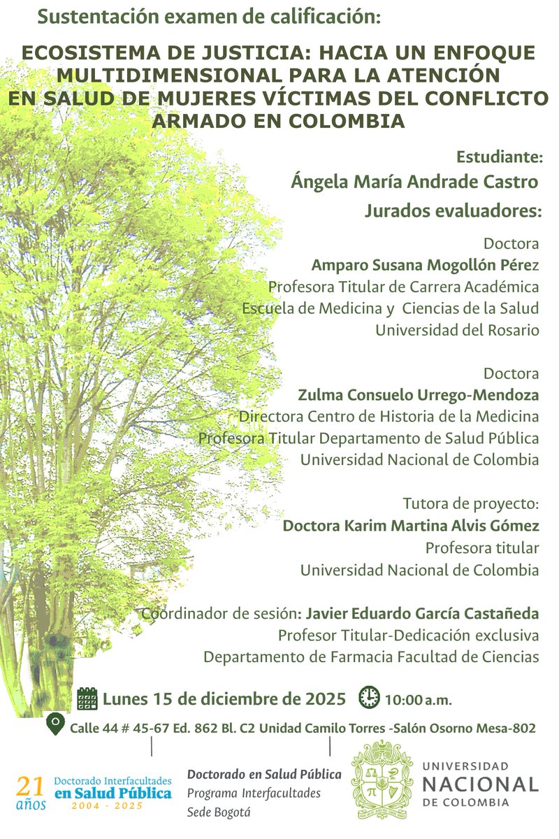 Docisp's tweet image. SUSTENTACIÓN EXAMEN DE CALIFICACIÓN PRESENTADO POR NUESTRA ESTUDIANTE ÁNGELA MARÍA ANDRADE CASTRO