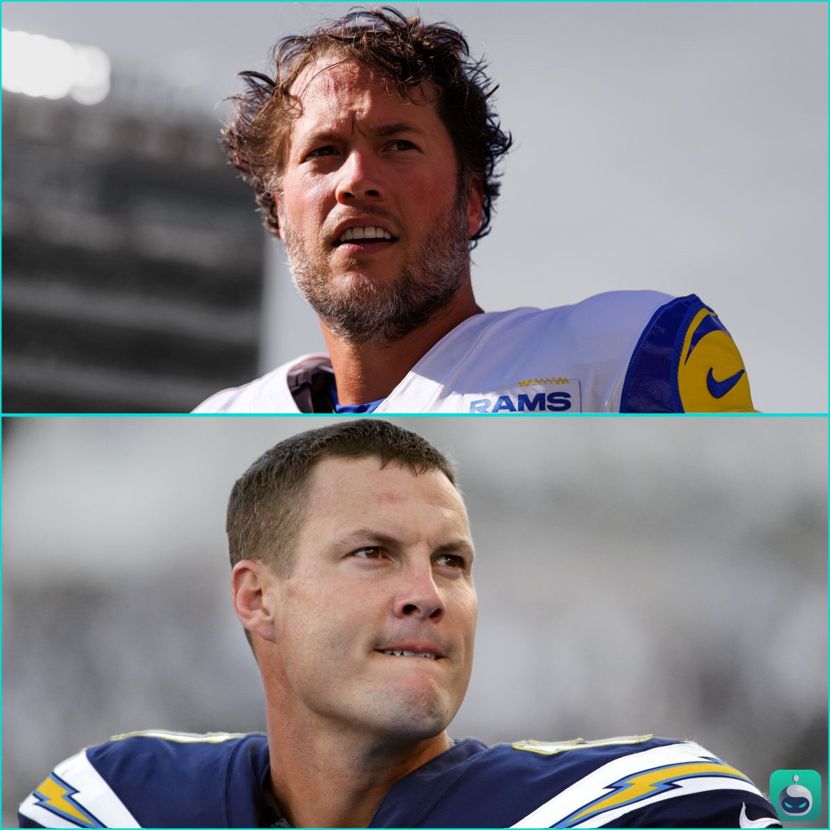 SleeperNFL's tweet image. Matthew Stafford is at 63,163 career passing yards and needs just 278 more to pass Philip Rivers (63,440) for 7th all-time.

Philip Rivers: “Not so fast.” 😂