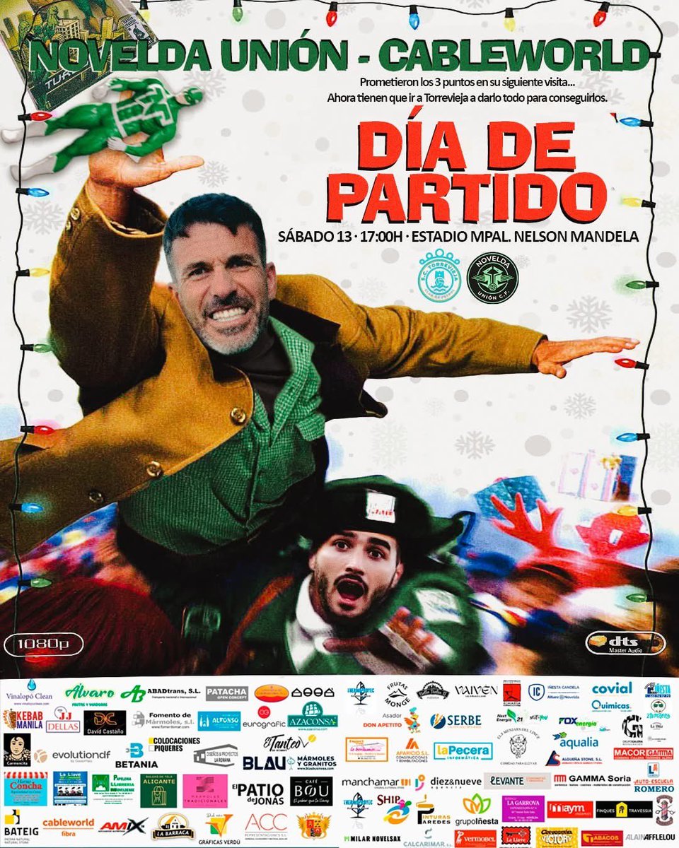 𝐌𝐚𝐭𝐜𝐡𝐝𝐚𝐲 𝐒.𝐂 𝐓𝐨𝐫𝐫𝐞𝐯𝐢𝐞𝐣𝐚 - 𝐍𝐨𝐯𝐞𝐥𝐝𝐚  𝐔𝐧𝐢𝐨𝐧/𝐂𝐚𝐛𝐥𝐞𝐰𝐨𝐫𝐥𝐝| 𝐋𝐥𝐢𝐠𝐚 𝐂𝐨𝐦𝐮𝐧𝐢𝐭𝐚𝐭 𝐉º𝟏𝟒 🆚  @SCTorreviejaCF 📅 Sábado 13 de Diciembre ⏰ 17:00h 🏟️ Campo Mpal La Solana  📍 Torrevieja (Alicante ...