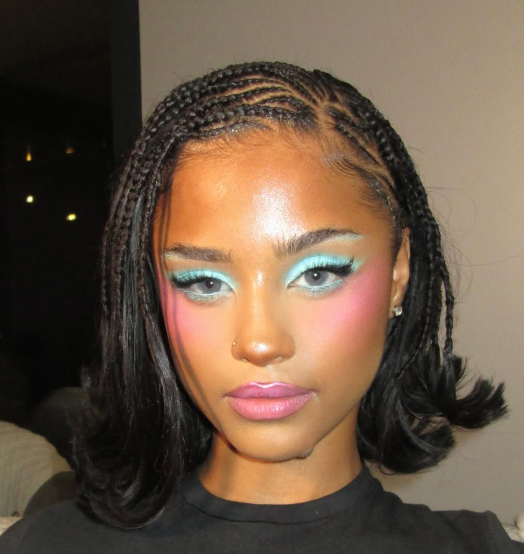 tylasgirl's tweet image. tyla's glam by paintedbyesther 🩵🩷