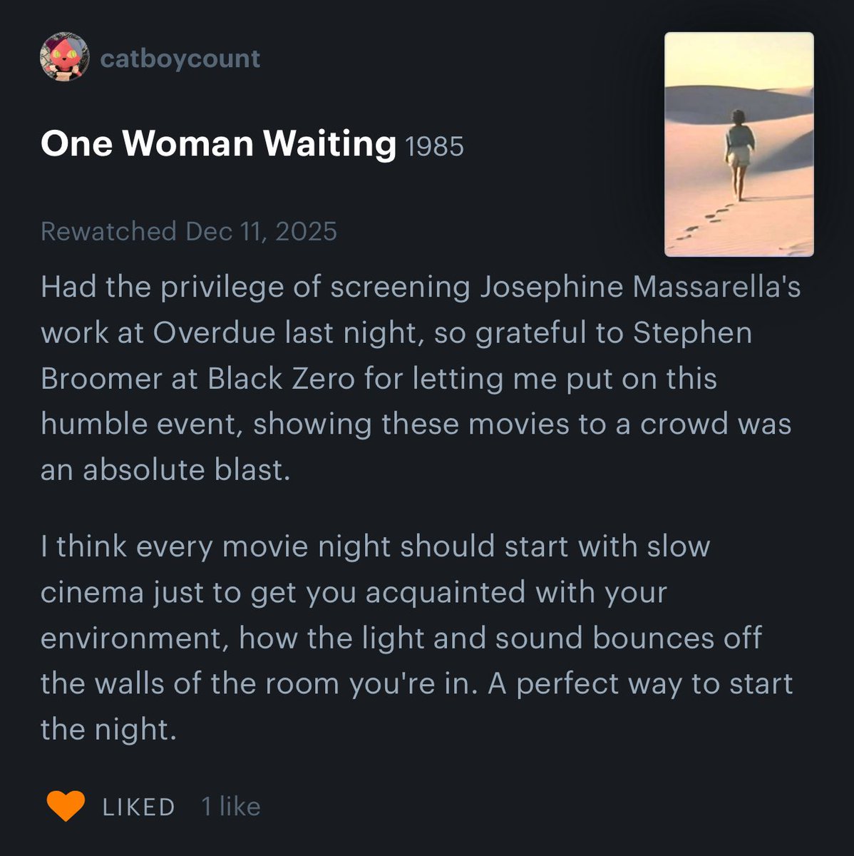 blackzerodisc's tweet photo. Many thanks to Isaac for putting on this wonderful screening of our restorations of Josephine Massarella’s films in Phoenix last night! https://t.co/gKBaYoucNp