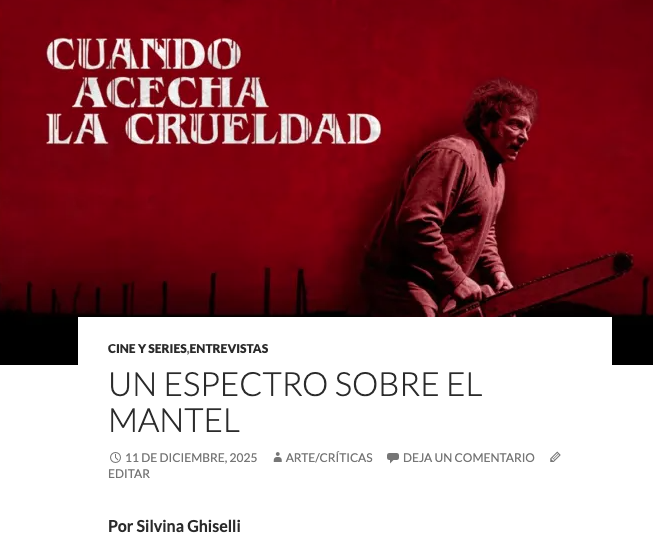 ¿Ya viste esta miniserie documental de Santiago Giorgetta en YouTube? Silvina Ghiselli lo entrevista (para A/C, claro)
👇
artecriticas.wordpress.com/2025/12/11/un-…

@santigiorgetta
<a href="/silvinaghi/">Silvina Ghiselli</a>