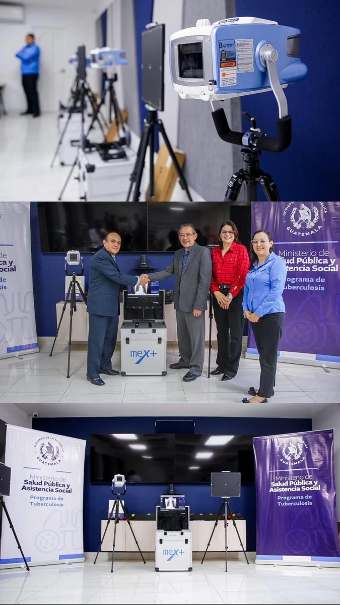 MinSaludGuate's tweet photo. La 𝗹𝘂𝗰𝗵𝗮 𝗰𝗼𝗻𝘁𝗿𝗮 𝗹𝗮 𝘁𝘂𝗯𝗲𝗿𝗰𝘂𝗹𝗼𝘀𝗶𝘀 representa un compromiso para el Ministerio de Salud, por lo que hoy se llevó a cabo la entrega de 𝗲𝗾𝘂𝗶𝗽𝗼𝘀 𝗺𝗼́𝘃𝗶𝗹𝗲𝘀 𝗱𝗲 𝗿𝗮𝘆𝗼𝘀 𝗫, herramientas esenciales para reforzar la atención de calidad y digna en la red de servicios, bajo el modelo de atención integral e incluyente. 🩻🏥

“Nos permite fortalecer al personal de salud para el diagnóstico temprano y oportuno. Antes, el servicio era centralizado en algunos lugares y no teníamos este tipo de tecnología. Seguimos avanzando. Son apoyos que hacen grandes diferencias”, - Dr. Edgar Gonzáles, Viceministro de Regulación, Vigilancia y Control de la Salud. 💯✅

📲 Conoce más detalles aquí: https://t.co/mkOpC5ieUq

#AlPuebloSeLeResponde