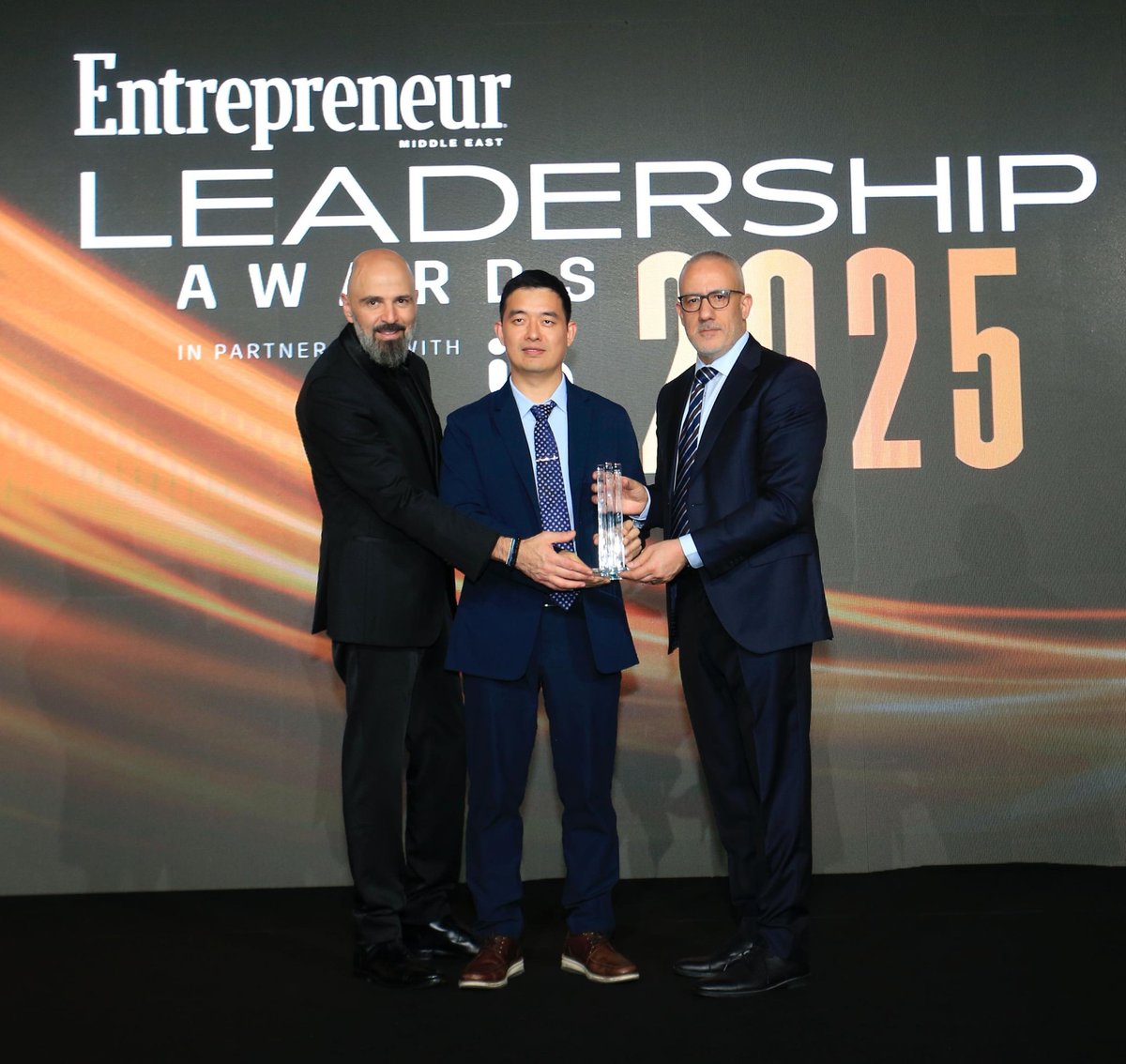 Congratulations to Gate (@Gate) for winning the Crypto Industry Icon award!  The Entrepreneur Leadership Awards 2025 - in partnership with @in5dubai is  staged with the support of @TheImpressionnn, Cle and Partners,  @LucidityInsight,
