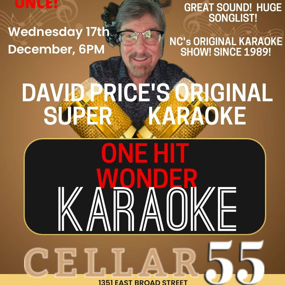 cellar_55's tweet photo. Karaoke, Christmas Wine Dinner, Sparkling Wine Tasting, Wine Down. Wine Club, Gift Cards, Wednesday, Half-price Draft Beer Saturday
https://t.co/5JFIqG905E https://t.co/IsOTiW0brH