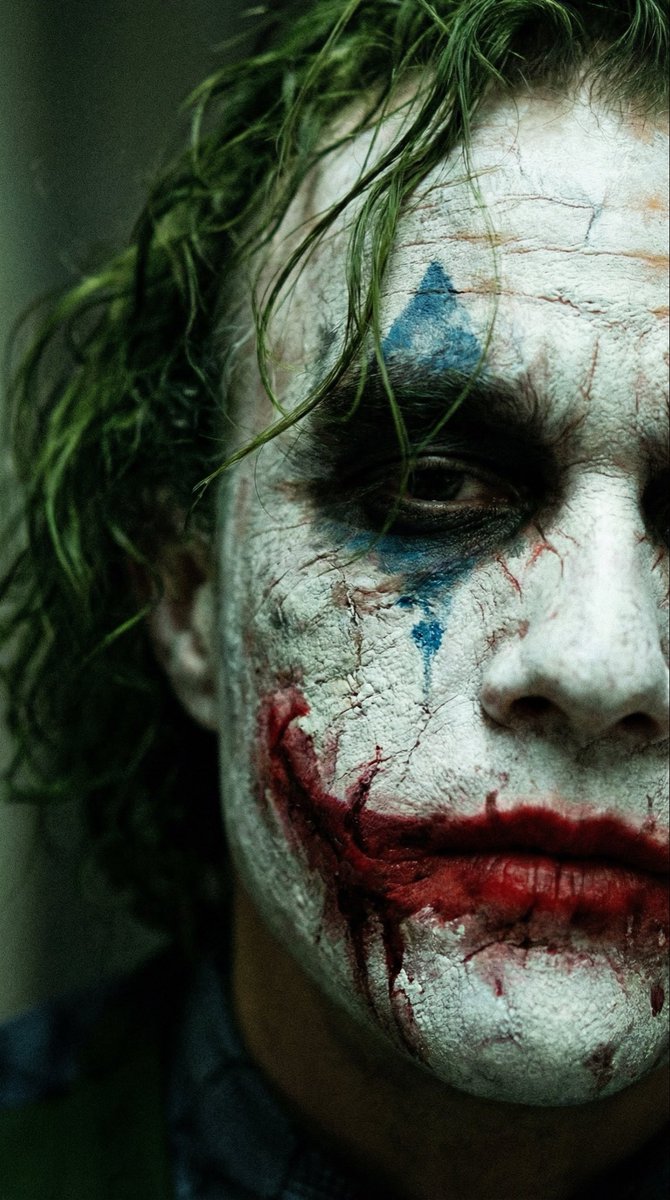 Chaos Captured: A Macro Portrait of the Joker's Haunting Gaze