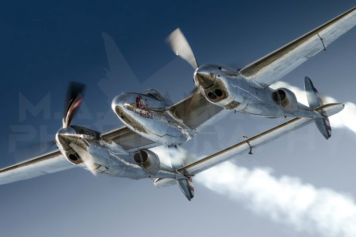 P-38 Lighting... Pure beauty....
<a href="/redbull/">Red Bull</a>

#lockheed #p38 #lightning #pistonengine #warbird #airshow #aviationphotography #p38lightning #airforce #avgeek #nikon