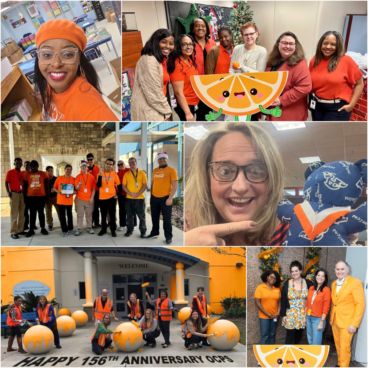 OCPSnews's tweet photo. Painting the district ORANGE for OCPSโ birthday! ๐งก๐
#OCPSWEEK #ocps https://t.co/qcHcxOkvOL