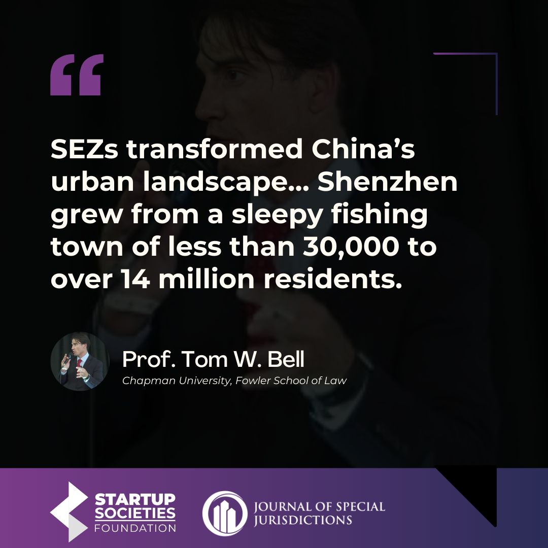 Tom W. Bell presents special jurisdictions as practical laboratories where governments can adjust rules and observe real outcomes. His work shows how these controlled settings have reshaped economic policy in multiple regions, including China’s use of SEZs, which supported