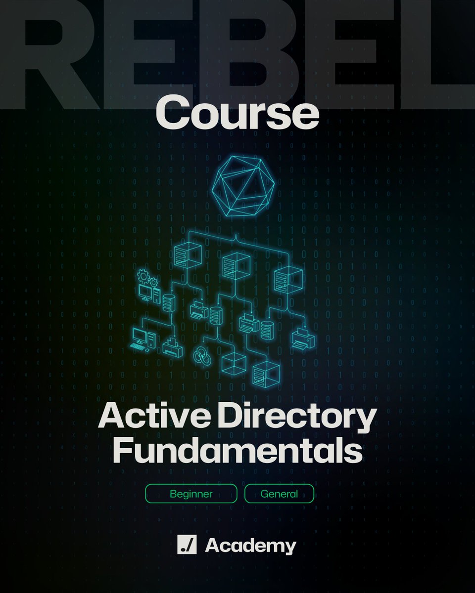 You can't attack what you don't understand. You can't defend what you don't know.

Our AD Fundamentals course teaches you how AD actually works, the foundation you need before doing anything else with it.

Check it out: academy.subverted.io

#AD #Hacking #Defending