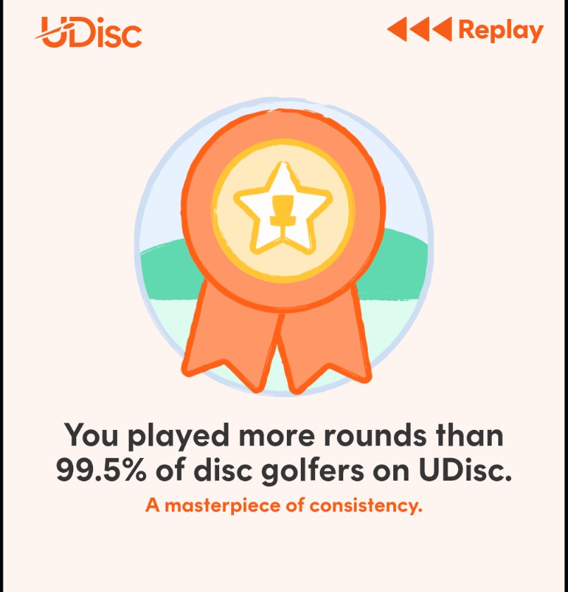 Lowercase_de's tweet image. I play a lot of disc golf.