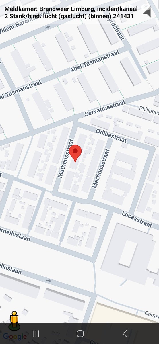 Gaslucht waargenomen met inzet van hulpdiensten