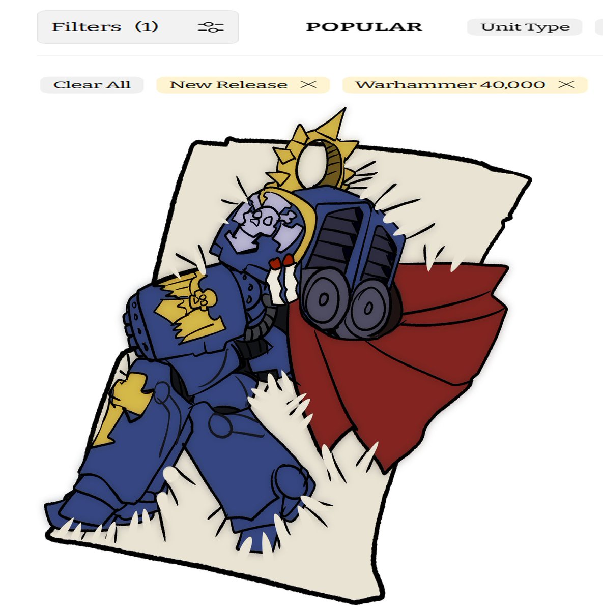 There is a new model for Calgar.

In a gluetrap