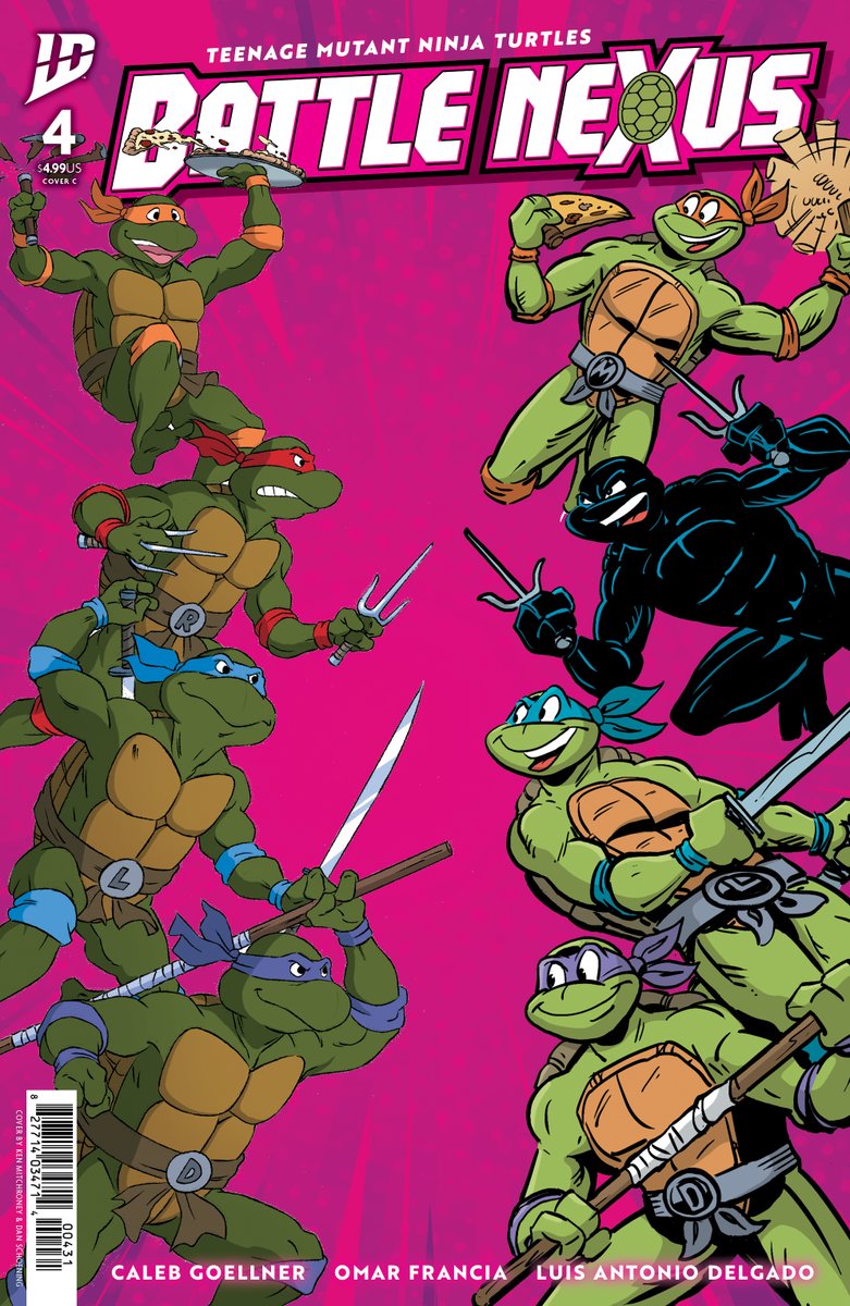 IDWPublishing's tweet image. Where do fighters go when they lose? One of our #TMNT heroes will find out soon.

Meanwhile, #Donatello is pitted against #Metalhead!

How can one #Turtle hope to defeat a machine that knows every fighting style?

Preorder #TeenageMutantNinjaTurtles: #BattleNexus  #4 at LCS!