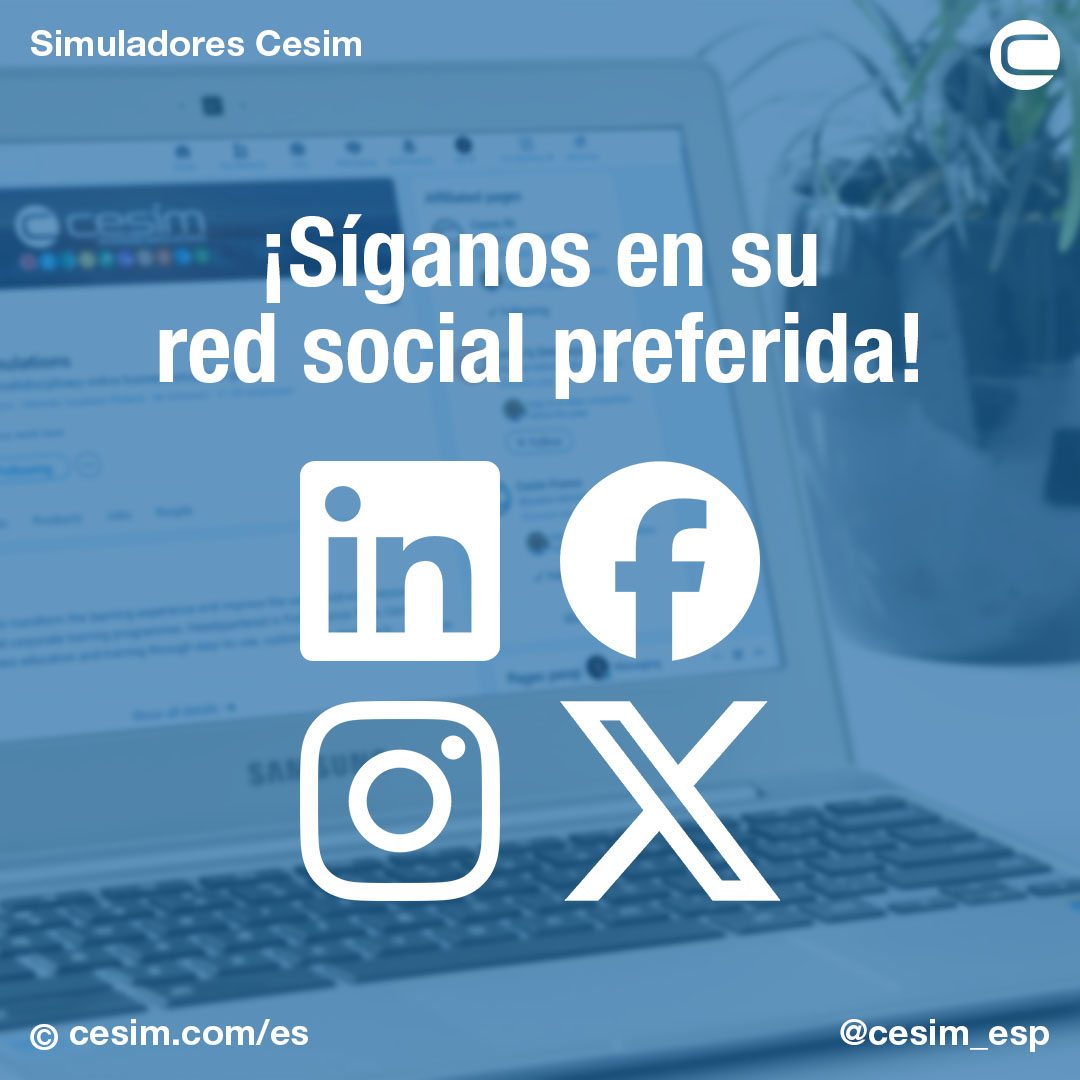 🌐📱🤝 Cesim Business Simulations está presente en diferentes plataformas de redes sociales. Síganos en:

🔵 LinkedIn: linkedin.com/company/cesimf…
🔵 Facebook: facebook.com/cesimfinland
🟣 Instagram: instagram.com/cesimfinland
⚫ Twitter: x.com/cesimfinland

#SimuladoresDeNegocios